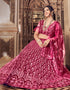 trendy purple mauve soft net traditional wear women's heavy lehenga choli collection with maroon soft net rt8967-185046 Close-up View